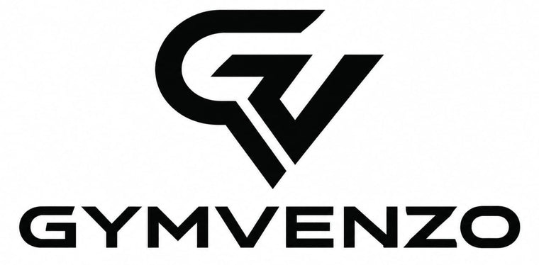 Black stylized 'GV' logo above the word 'GYMVENZO' in bold black uppercase letters on a plain white background.