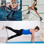 Glute resistance bands with ankle straps for lower body training