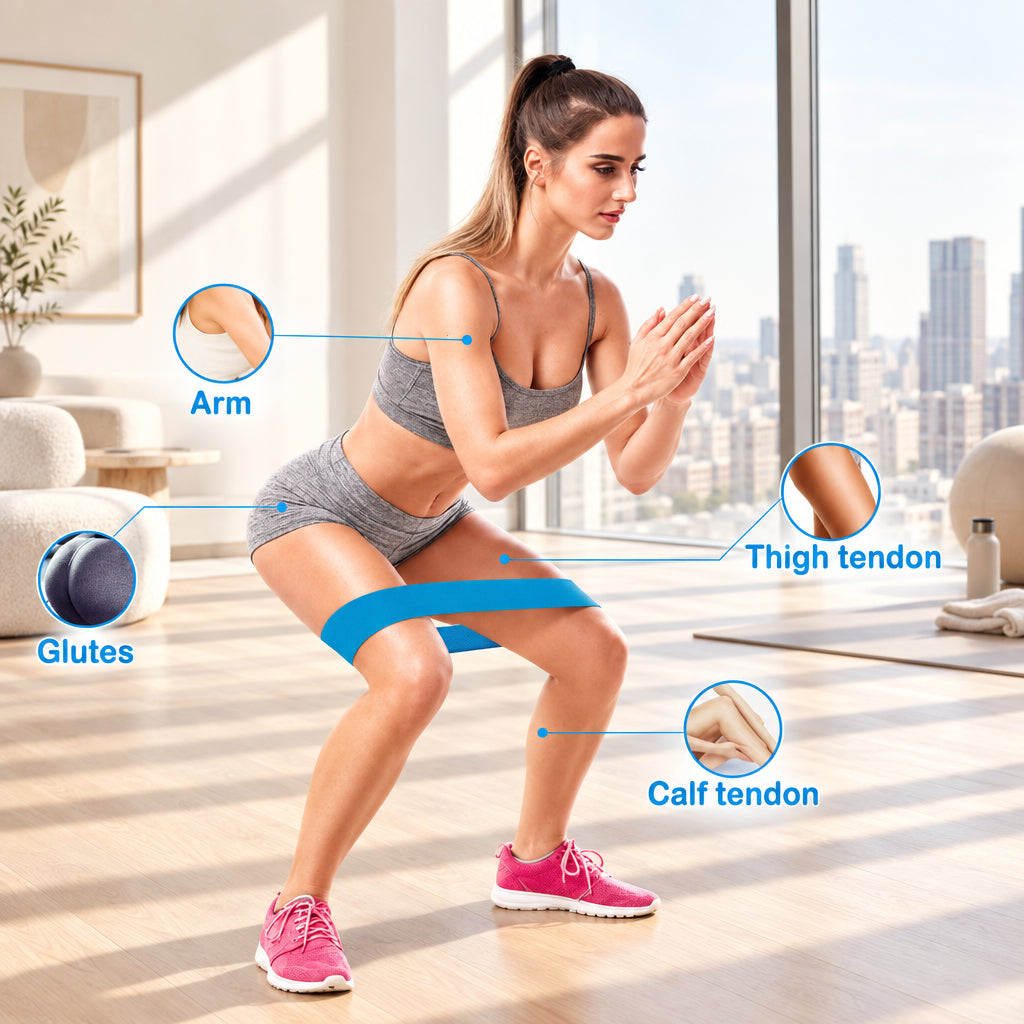 Build strength anywhere with a 4-piece resistance bands set for glutes, legs, yoga, Pilates and home workouts. Four resistance levels for every workout.